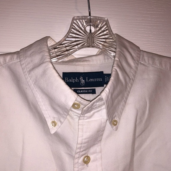 Ralph Lauren white classic fit long sleeve button up - Picture 3 of 7